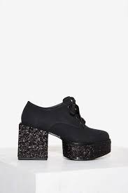 Yru Wednesday Glitter Platform Shopperboard