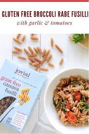 Gluten Free Broccoli Rabe Fusilli With Garlic Tomatoes In 2020 Broccoli Rabe Fusilli Broccoli