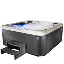 All tubs for sale at over 50% off suggested retail price. Aqualife Adulation 6 Person 67 Jet Standard Hot Tub With Lounger In Gray Ss234687403 The Home Depot Tub Hot Tub Tubs For Sale