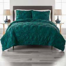 Buy teal bedding sets online! Better Homes And Gardens Elastic Pintuck 3 Piece Dark Green Comforter Set Full Queen Walmart Com Walmart Com