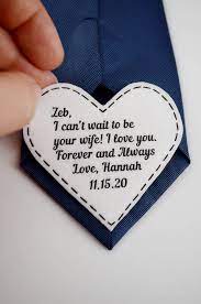 Gift For Husband On Wedding Day Future Husband Gift From Wife Personalized Groom Tie With Message Wedding Gift To Husband Wedding Gifts For Groom Gifts For Husband