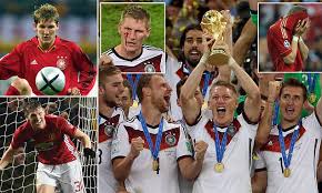A sign that the german national team had gone beyond their pain. Bastian Schweinsteiger Dragged Germany To Ultimate Glory With Blood Sweat And Tears Daily Mail Online