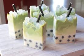 Matcha Boba Aesthetic Tea Soap Milk Tea Matcha Dessert Recipes
