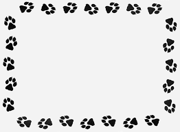 Black And White Paw Print Puppy Clipart Dog Paw Prints Border Search Results Calendar 2015 Dog Clip Art Clip Art Borders Free Clip Art
