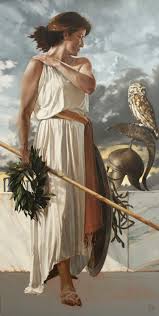 Minerva ~ the roman goddess of wisgom a print of the original painting by emily balivet, 2013. Pin On Goddess Athena Greek Minerva Roman