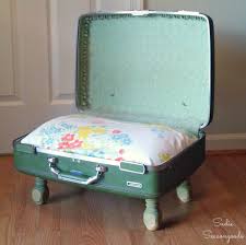 Suitcases can impact the travel style in a significant way. Amazing And Unique Ways To Repurpose Vintage Suitcases Pillar Box Blue