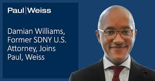 We are pleased to announce that Damian Williams, the U.S. Attorney for the  Southern District of New York from 2021 to 2024, will join the firm as a  partner in the Litigation