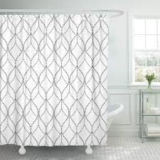 Sign up for uo rewards and get 10% off your next purchase. Simple Abstract Geometric Pattern By The Points Gray White Small Wave Damask Waterproof Shower Curtain Curtains Extra Long Shower Curtains Aliexpress