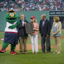 Dover residents receive the 2013 Boston Red Sox Jimmy Fund Award at Fenway  Park, the Jimmy Fund's highest honor