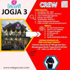 Salah satu merk terkenal mie instan yang sering kita konsumsi adalah produk perusahaan publik. Lowongan Kerja Crew Di Mie Gacoan Lokerjogja Id