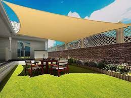 Mold, mildew, stain, and tear resistant. Rectangle Sun Shade Sail Canopy 10 X 12 Patio Shade Cloth Outdoor Cover Uv Block Sunshade Fabric Awning Shelter For Patio Shade Shade Sail Patio Sun Shade