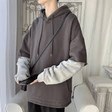 Baby boys' clothing boys' clothing tops jackets & coats. Jikod Double Layers Long Sleeves Hoodie Streetwear Men Outfits Korean Fashion Men Fashion Outfits