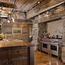 The best ceiling fan with light and remote can save your money on purchasing another light; Log Cabin Ceiling Fans Design Ideas Pictures Remodel And Decor Cuisine Bois Massif Cuisine Rustique Maison Rustique