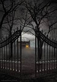 Shane Rebenschied Illustration Spooky Places Scenery Halloween Art