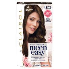 The permanent colour crème formula contains a blend of tones to flawlessly blend with your current colour and matches all leading shades, even salon colour*. Clairol Nice N Easy Hair Dye Dark Goldenbrown 4g Buy Online In South Africa Takealot Com
