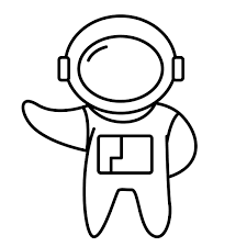 Dibujo de astronauta para colorear e imprimir - Dibujos y colores