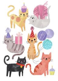 01 04 2019 Affirmation Heute Hore Ich Sehr Gut Zu Wenn Andere Mit Mir Sprechen Happy Birthday Cat Birthday Illustration Cat Birthday