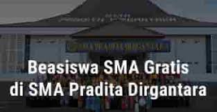 Beasiswa Sma Gratis 2021 Di Sma Pradita Dirgantara Indbeasiswa