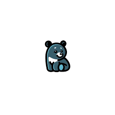 Bodea Daniel Logo Designer On Instagram Comfy Black Bear Character Logo Cute Blackbear Kreatank Mascot Illu Bear Drawing Logo Design Easy Drawings