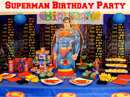 7 and 8, and each guest got to decorate her own petite cake to take home from their bakery shop set up. Superman Birthday Party Happy And Blessed Home