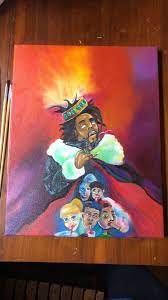 I remember being in a record store in sydney with my girlfriend. J Cole Kod Album Cover Painting Matrixartstudios Paintings Prints People Figures Celebrity Musicians Artpal