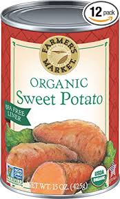 With these brands you boil water and then add to the potatoes, then cover and let sit for about is there a way to make normal potato taste like sweet potato? Amazon Com Farmer S Market Organic Sweet Potato Puree 15 Ounce Cans Pack Of 12 Canned And Jarred Potatoes Grocery Gourmet Food