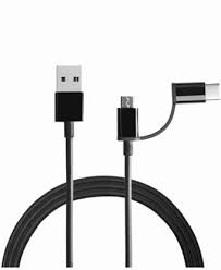 This cable is best for charging usb c devices as well as data transfer. Mi Sjx02zm 2 In 1 1 M Usb Type C Cable Mi Flipkart Com