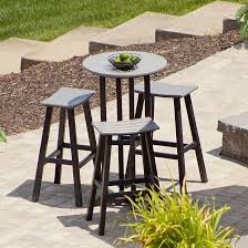 Polywood Saddle Bar Set Best Sellers Outdoor Patio Bar Outdoor Bar Height Table Round Bar Table