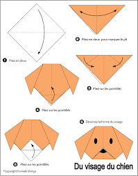 T ºte De Chien Origami Enfant Diagrammes Origami Origami Facile