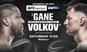 Ufc's first event, ufc 1, took place on november 12, 1993.each ufc event contains several fights. Ufc Fight Night Gane Vs Volkov June 26 Exclusively On Espn Espn Press Room U S