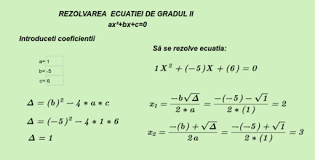 Programul de mai jos rezolva ecuatia de grad ii: Plan De LecÈ›ie EcuaÅ£ia De Gradul Al Ii Lea Geogebra