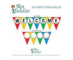 Download the free printable blank pattern banner letters. Welcome Triangle Pennant Banner Free Printable Tip Junkie