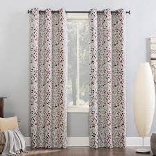 Sun Zero Theresa Foliage Print Theater Grade Extreme 100 Blackout Grommet Curtain Panel Panel Curtains Grommet Curtains Curtains