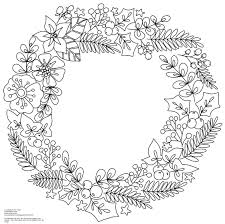 Discover all our printable coloring pages for adults, to print or download for free ! Christmas Wreath Coloring Pages For Adults Novocom Top
