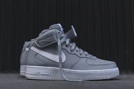 Nike Air Force 1 Mid 07 Black And White Nike Air Force 1 Mid 07 Wolf Grey Eu Kicks Sneaker Magazine Sneakers Men Fashion Nike Sneakers Men