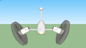 How to install a dual ceiling fan & light dimmer switch. Dual Oscillating Ceiling Fan With Light 3d Warehouse