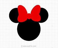 Minnie Mouse Red Bow Svg Clip Art Minnie Mouse Silhouette Minnie Mouse Bow Minnie