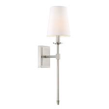 Go with our metal shade for a sophisticated, modern look. Kira Home Torche 20 Wall Sconce Wall Light Linen Shade Brushed Nickel Finish Walmart Com Walmart Com
