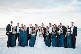 You Couldn T Paint A More Beautiful Backdrop Amsalebridesmaids Wear French Blue Flat Ch Amsale Bridesmaid Dresses Blue Bridesmaid Dresses Wedding Colors Blue