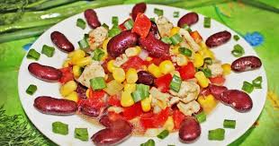 салат с красной фасолью и крабовыми палочками и огурцом Salat Palchiki Oblizhesh Bez Majoneza Recept Recepty Dlya Brancha Eda Salaty