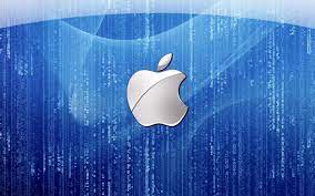 Apple logo, dark, apple inc., blue, cyan, blue background, night. Blue Apple Logo Wallpapers Blue Apple Logo Stock Photos