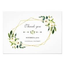 Thank you wedding photo frames. Elegant White Floral Gold Frame Wedding Thank You Zazzle Com Wedding Frames Wedding Thank You Elegant Invitations