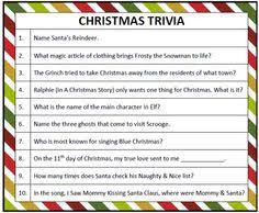All you need to do is download the pdf of this christmas trivia worksheet (also includes a separate sheet containing the answers!) and print off as many as you need. 70 Christmas Trivia Ideas Christmas Trivia Christmas Party Games Christmas Games