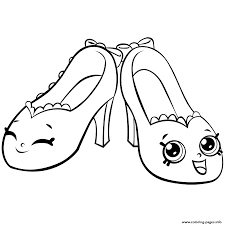 Shopkins season 4 coloring pages. Season 7 Pretty Shopkins Shoes Royale Colouring Pages Coloring Pages Printable