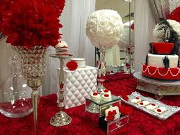 Theme Birthday Table Decoration Ideas For Adults Red Roses Birthday Party Ideas Photo 5 Of 14 Catch My Party Red Birthday Party 40th Birthday Table Decorations Red Party Decorations