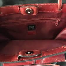 Wilson Leathers Dark Red Tote Purse Bag Career Wilsons Leather Purse Wilsons Leather Bag Red Tote