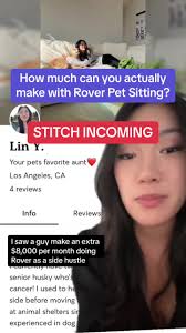 #stitch with @Lin #greenscreen How much extra money can you actually make  doing Rover Pet sitting as a side hustle? S/o to my other pet sitter  friends @Kevin Liu and @grace #rover #petsitting ...