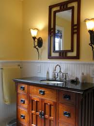 Arts And Crafts Bathroom Vanities Lovely Bathroom Craftsman Vanity Mirror In 2020 Craftsman Bathroom Craftsman Style Bathrooms Mission Style Bathroom