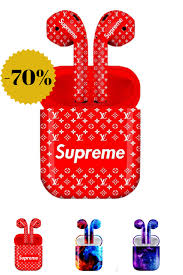 Supreme Airpods Lv Airpods Wireless Earpods Airpods High Quality Custom Earbuds Cute Cases Supreme Wallpaper