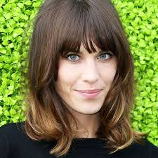 It sports a part line that originates from the occipital bone to the nape of the neck. Mid Length Haircuts With Fringe Combos